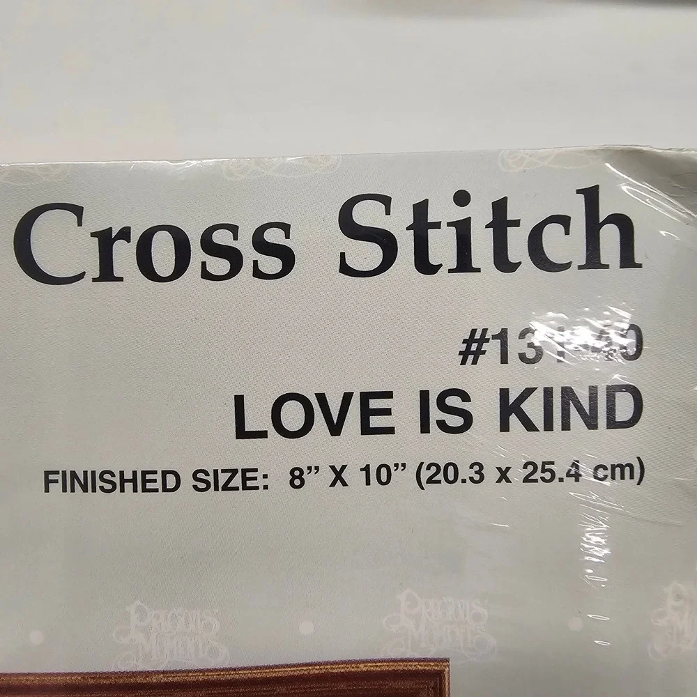 Precious Moments Love Is Kind Counted Cross Stitch Kit Vintage 1995 Craft DIY